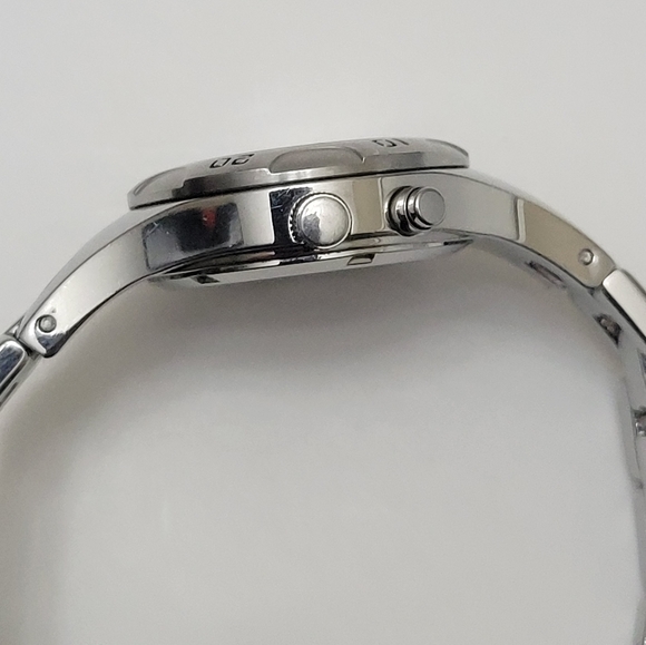 Fossil Blue Ladies Watch Silver Tone Band Pink Face New Battery - Picture 4 of 14